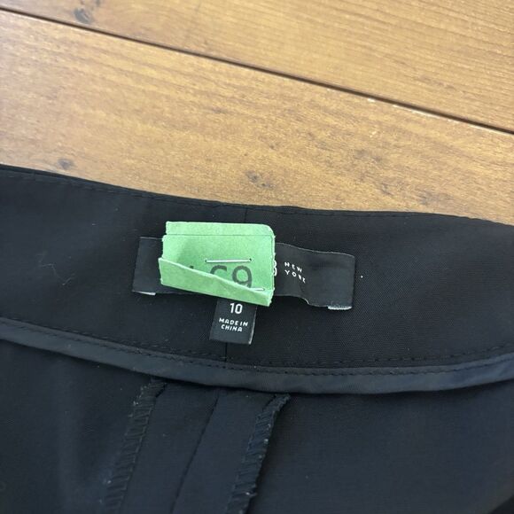 Lafayette 148 Dress Pants Womens 10 Black Irving Straight Leg Corpcore Business - Picture 7 of 11